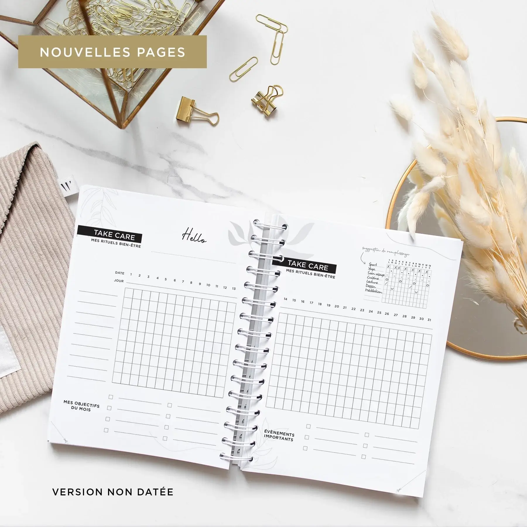 Women Warriors – wholesale Planerare – Never Give Up 360 - Golden Bird daglig planeringskalender15