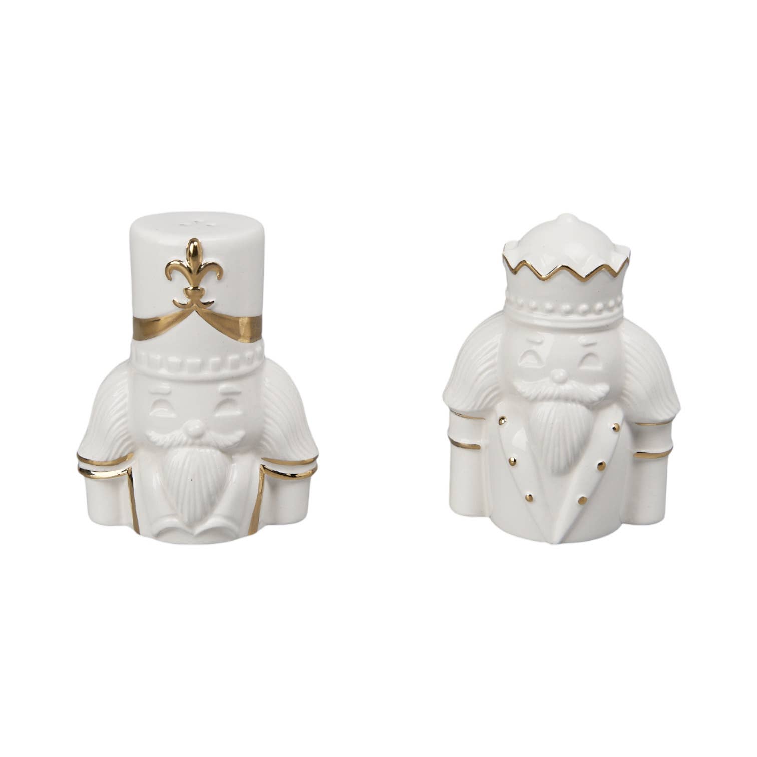 December Diamonds - Wholesale Salt & pepper shaker set - Set/2 Nutcracker S/P0