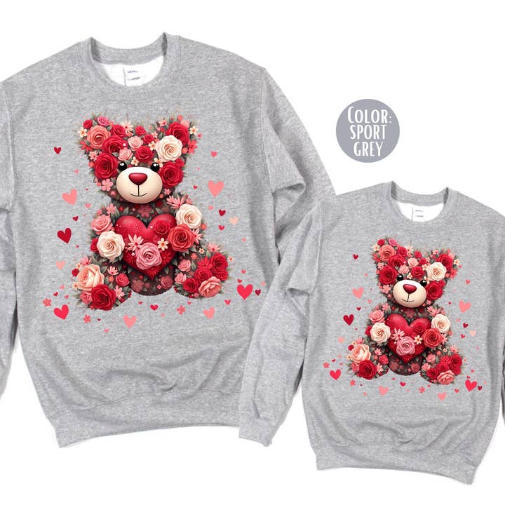 Teddybjörn Mamma och Jag Alla hjärtans dag Tröja för wholesale av The Shirt Company