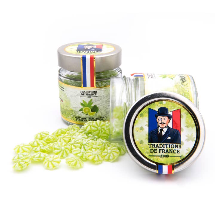 TRADITIONS DE FRANCE (Europe) - Wholesale Hard Candy - Verbena-Bergamot candies handmade in France