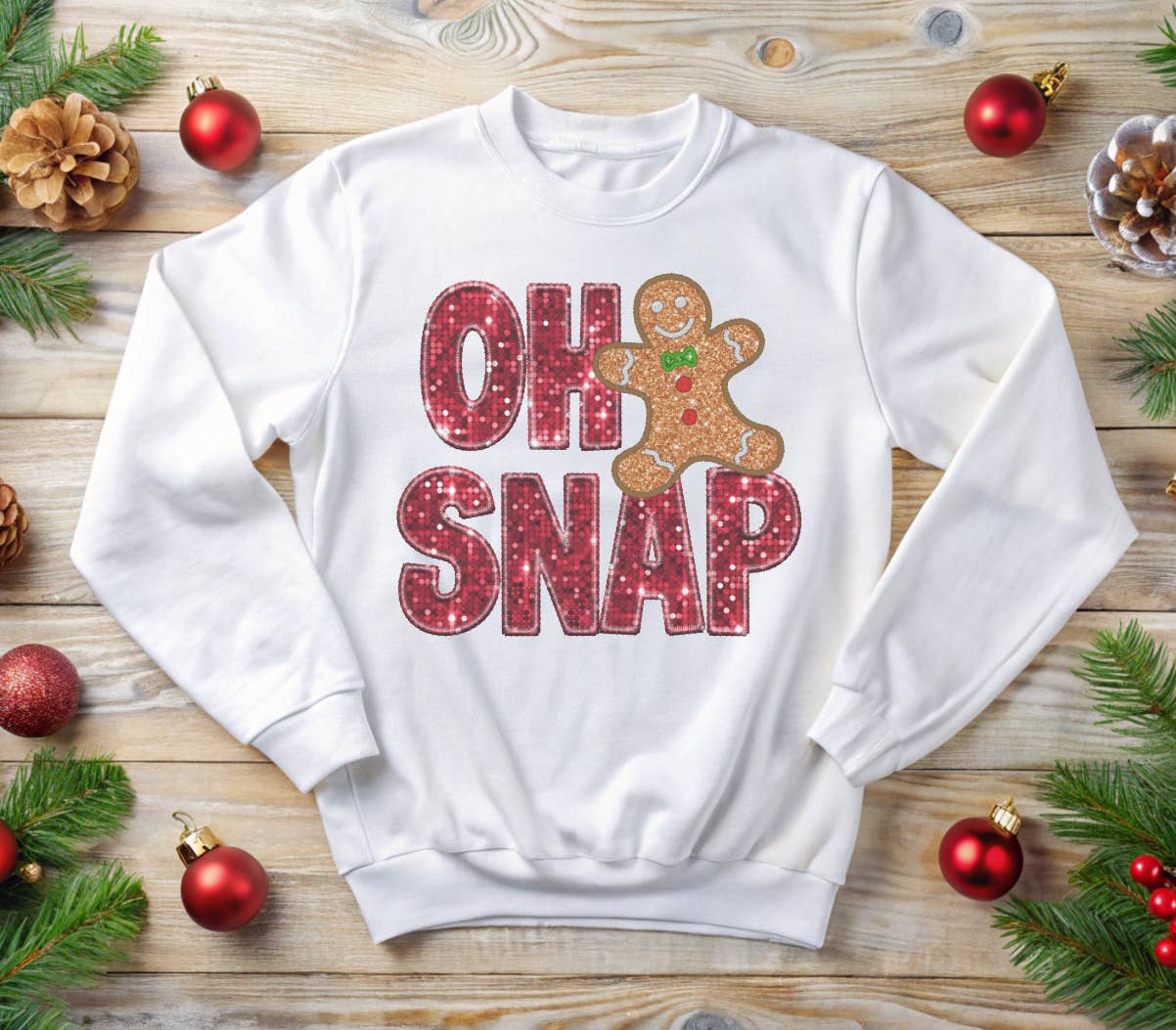SHY Designs, LLC - Wholesale Patch - Oh Snap Sequin Christmas Patch