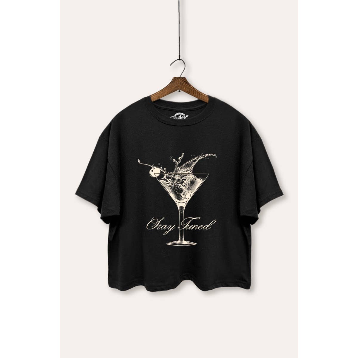 STARCHIS – wholesale T-shirt med logga - Dam – COCKTAILGLAS GRAFISK BOXY CROP-T-SHIRT4
