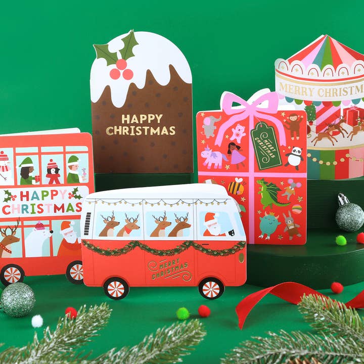 Mifkins - Vente Cartes de Noël - Carte de Noël Joyful Holiday Cadeau | Holiday Card4