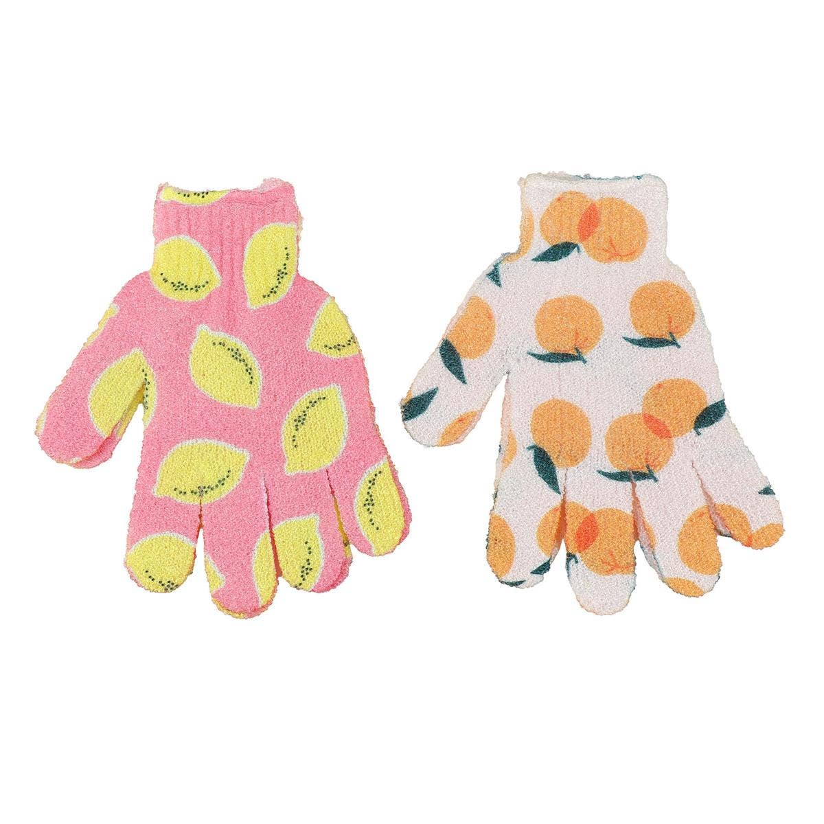Bodico - Wholesale Exfoliating Gloves/Mitts - Bodico, Fruit Salad Exfoliating Gloves, 1 pair, 2-asst1