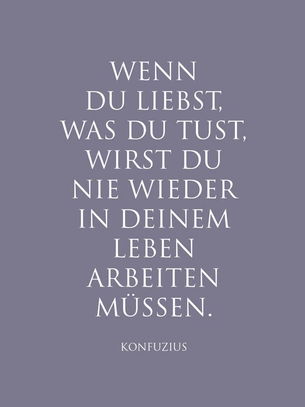 postcard “If you love what you do...” for wholesale by WUNDERWORT by Angela Gwinner