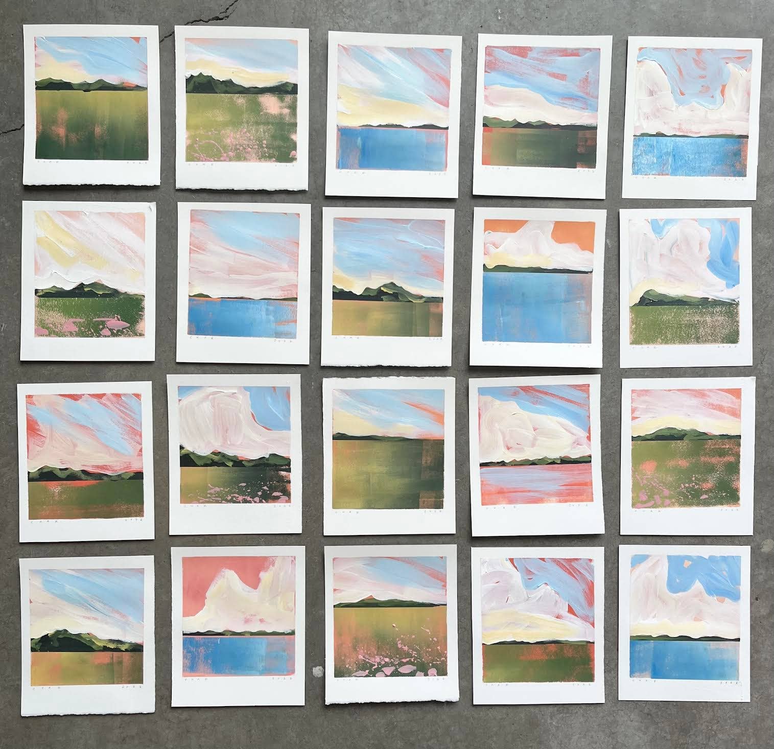 Charlotte Dworshak - Wholesale Painting/drawing - 6x7 Original Landscape Paintings1