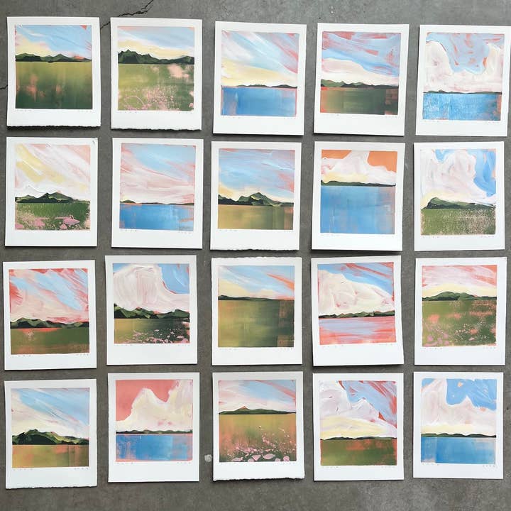 Charlotte Dworshak - Vente Tableau/dessin - Peintures de paysages originales 6x71