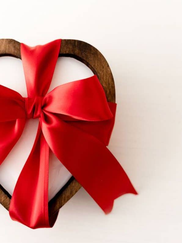 Heart Shaped wood Candle Bowl for wholesale by Starks candle co.