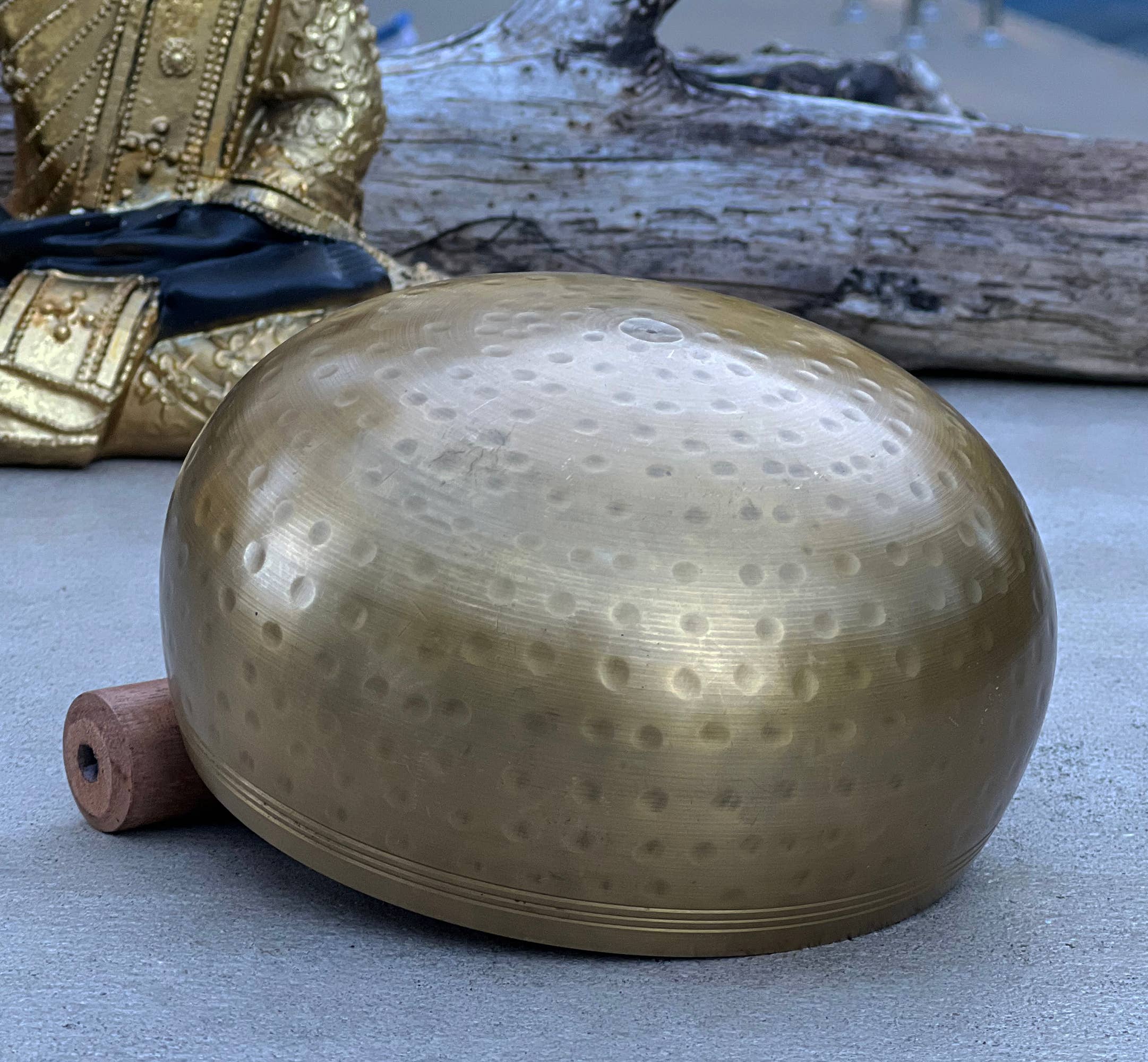 Lungta Imports - Wholesale Meditation Supplies - Tibetan Ring Gong Meditation Singing Bowl Complete Set9