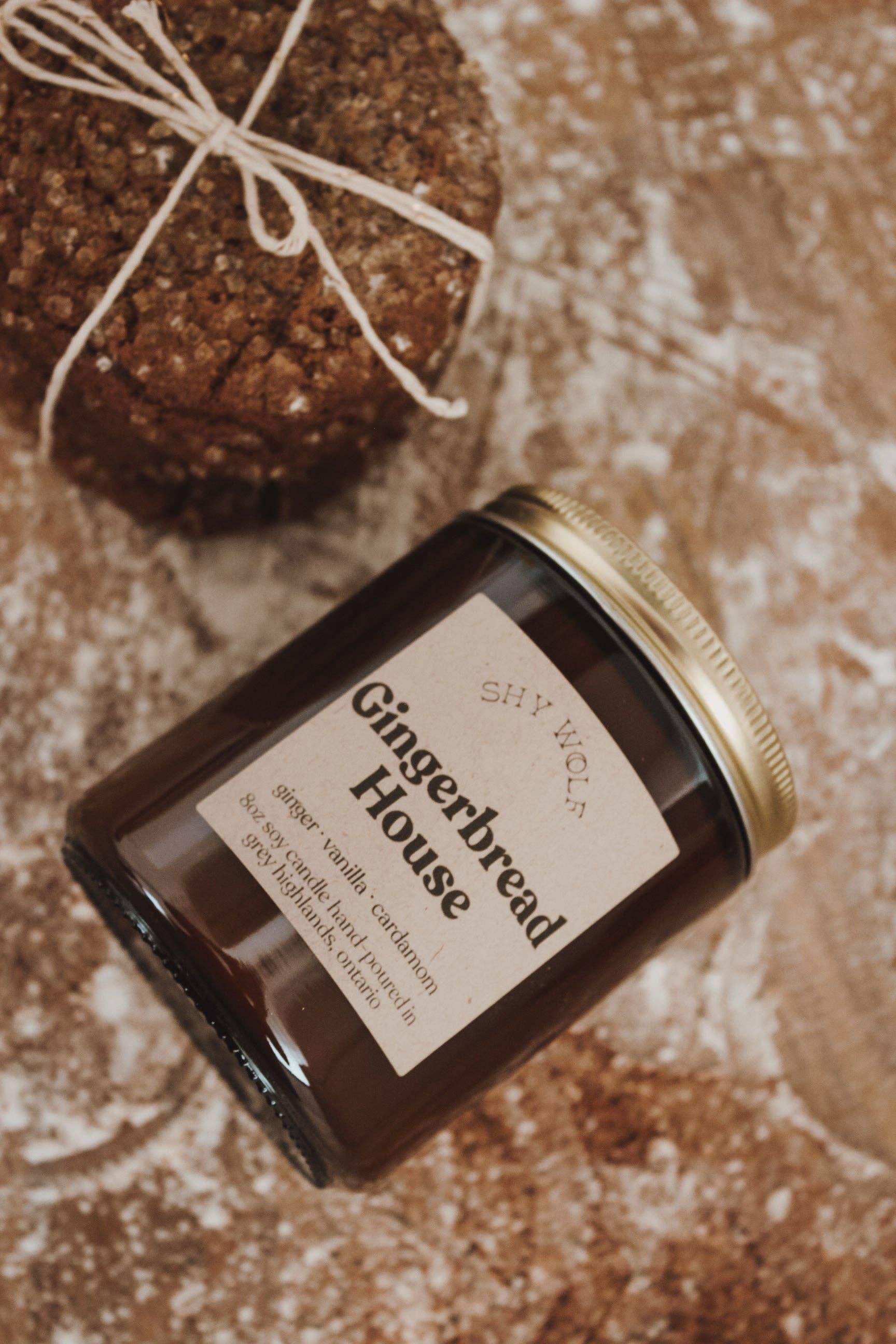 Shy Wolf Candles - Wholesale Jar/Filled Candle - Gingerbread House 2