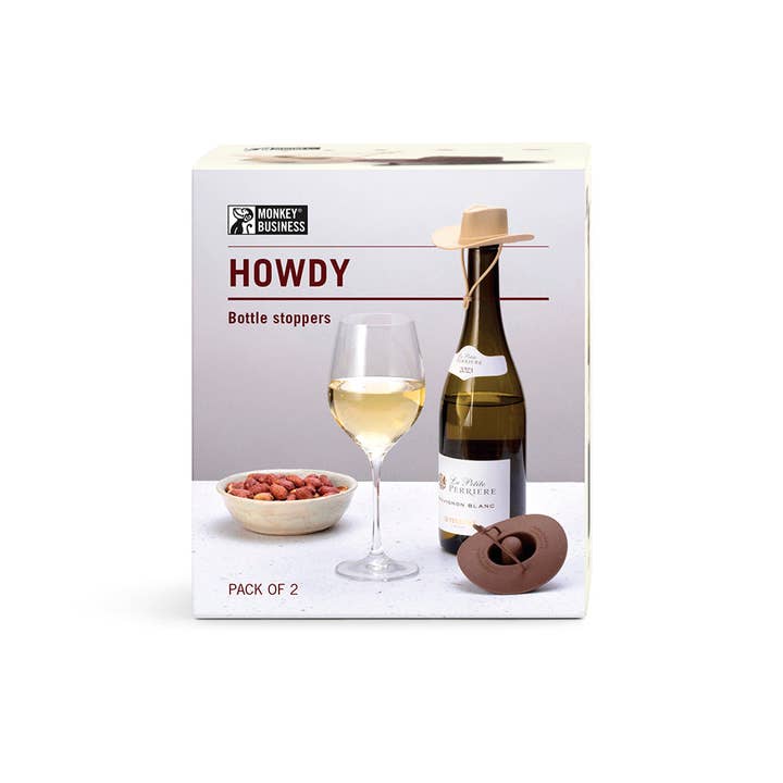 Monkey Business Design USA LLC - Wholesale Wine Stopper - Cowboy Hat Wine Bottle Stoppers | Howdy6