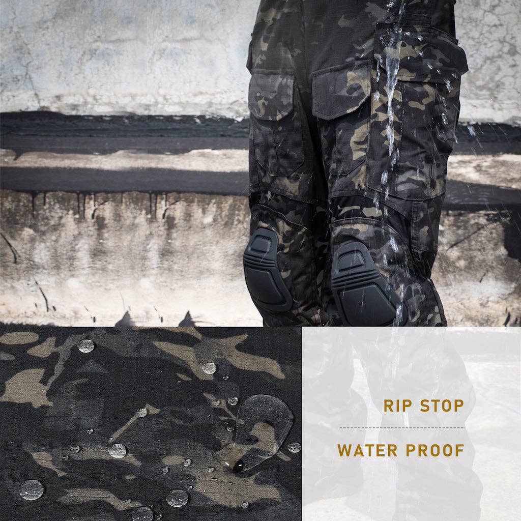 Ecovear - Wholesale Pants - Men's - Men's Tactical Pants Outdoor Combat Pants Camouflage with Kneepad G3V23