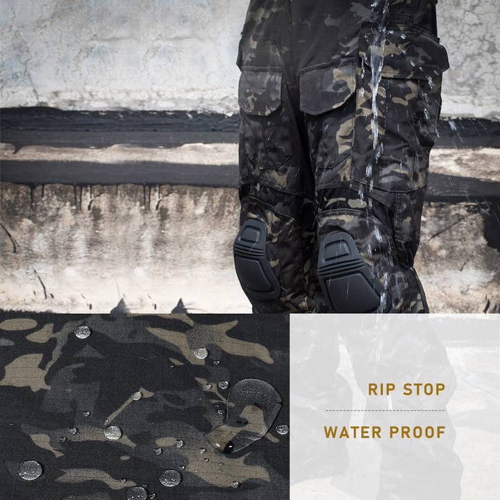 Ecovear - Wholesale Pants - Men's - Men's Tactical Pants Outdoor Combat Pants Camouflage with Kneepad G3V23