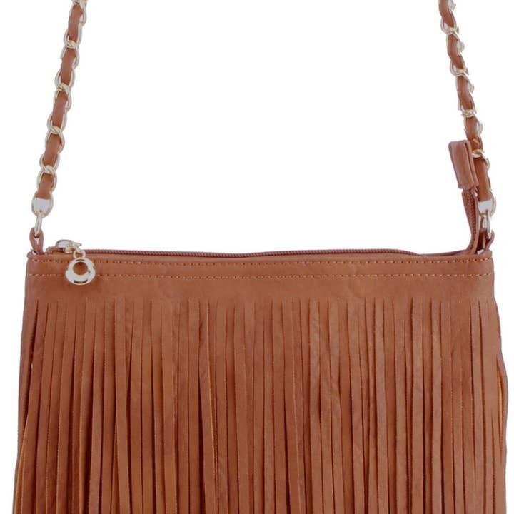 MiMi Wholesale - Wholesale Crossbody Bag - Women's - E031 Samantha Fringe Crossbody Bag3