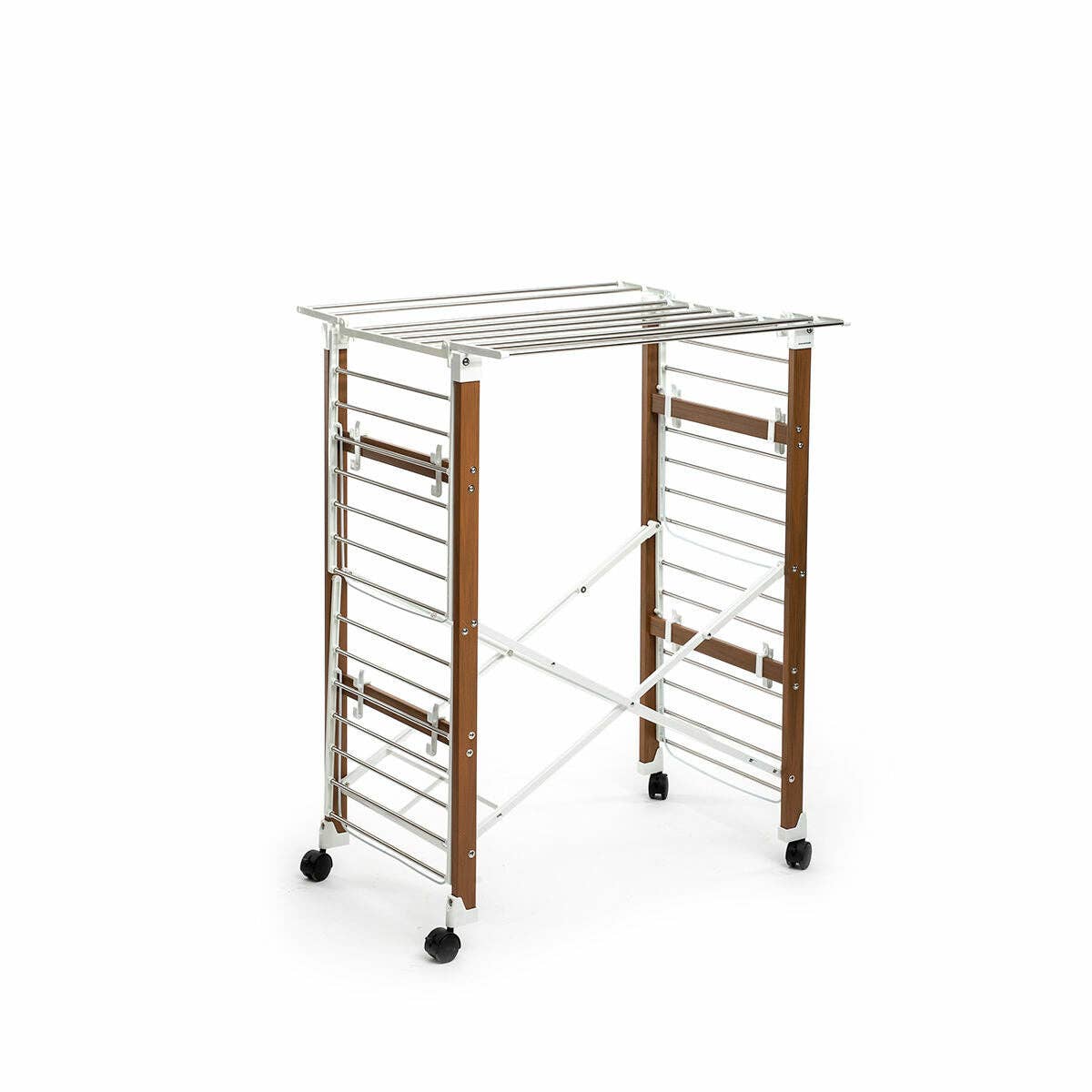 InnovaGoods - Wholesale Clothes Hangers - Dreeyl InnovaGoods 38 Bar Vertical Folding Drying Rack with Wheels9