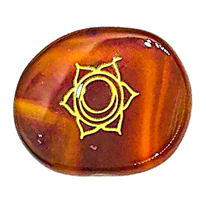 Deep Healing Light - Wholesale Spiritual Stone/Crystal - Chakra Stones, Engraved Symbols - Reiki Healing - Polished7