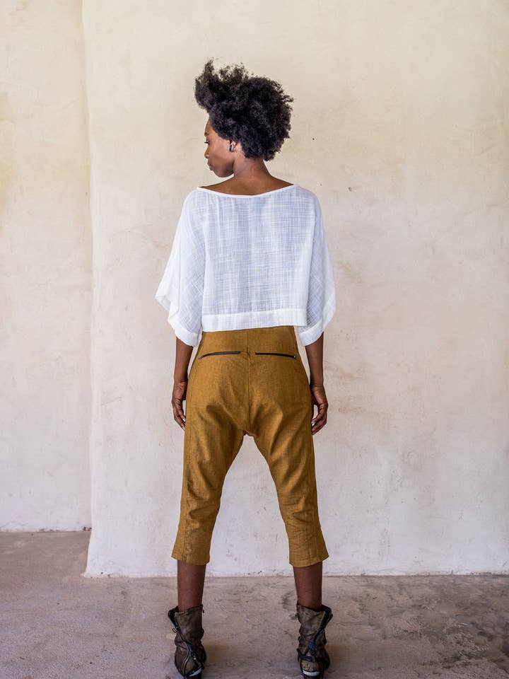 IDIS - Wholesale Blouse – Women’s - Kimono Crop - White5