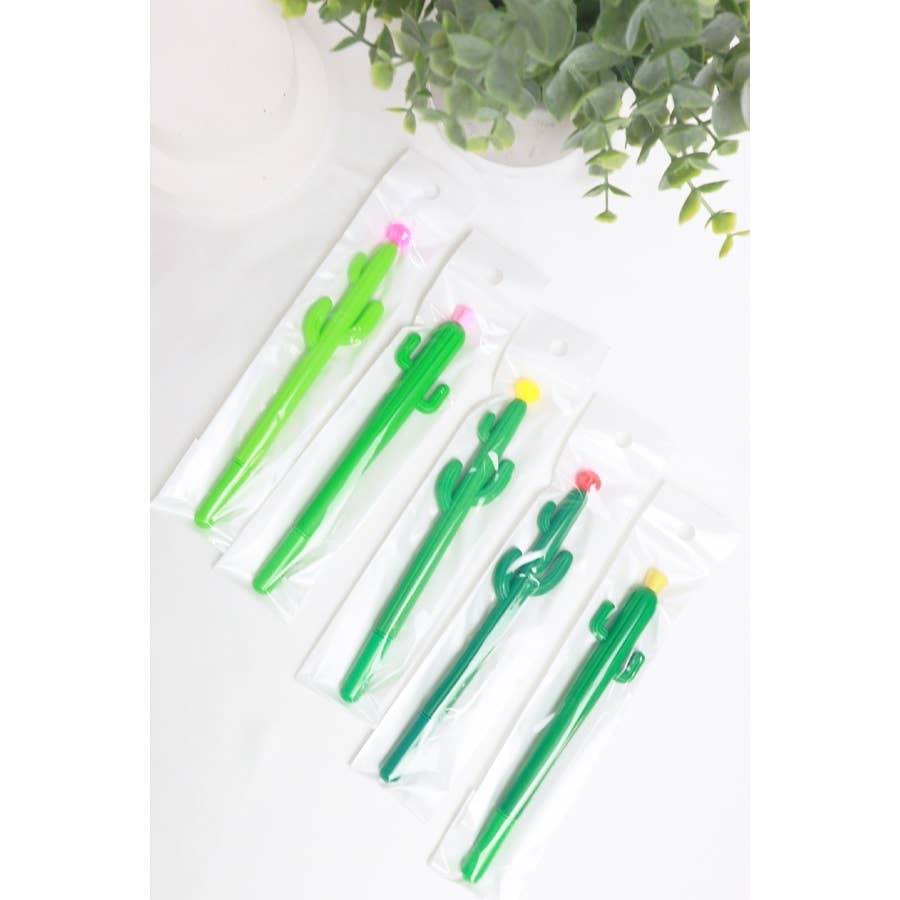 MIX COLOR Cactus Gel Pen for wholesale on Faire4