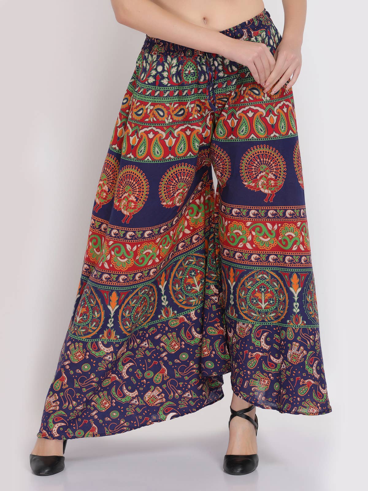 Wevez - Wholesale Pants - Women's - Women's Palazzo Wide leg Cotton Pant Floral Print Mix lot13