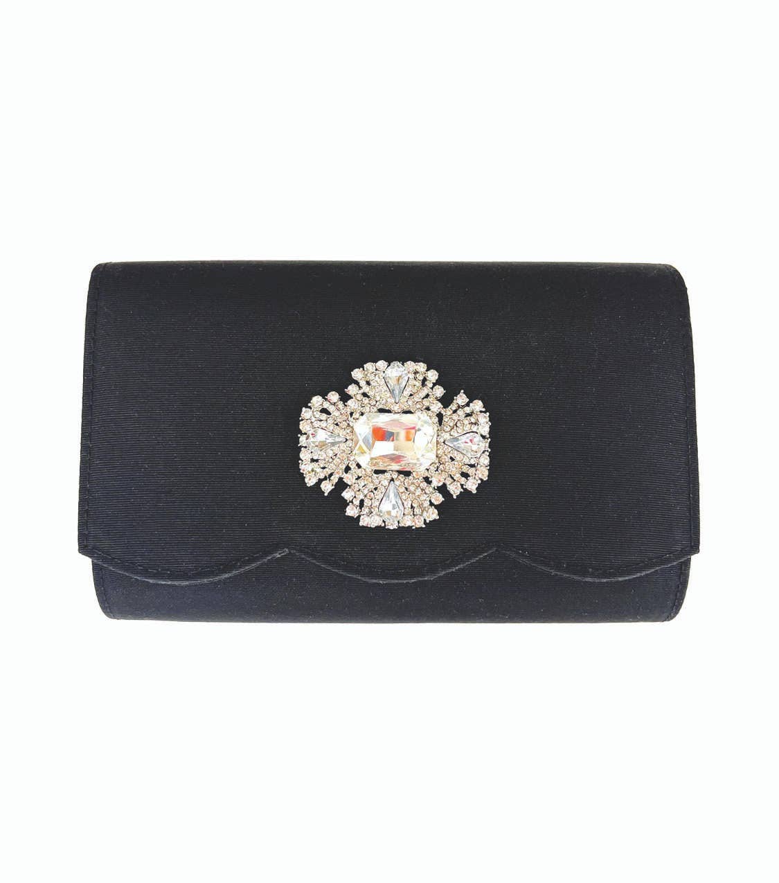 Lisi Lerch - Wholesale Clutch - Dames - Ruby Geschulpt - Faille Zwart - WS6