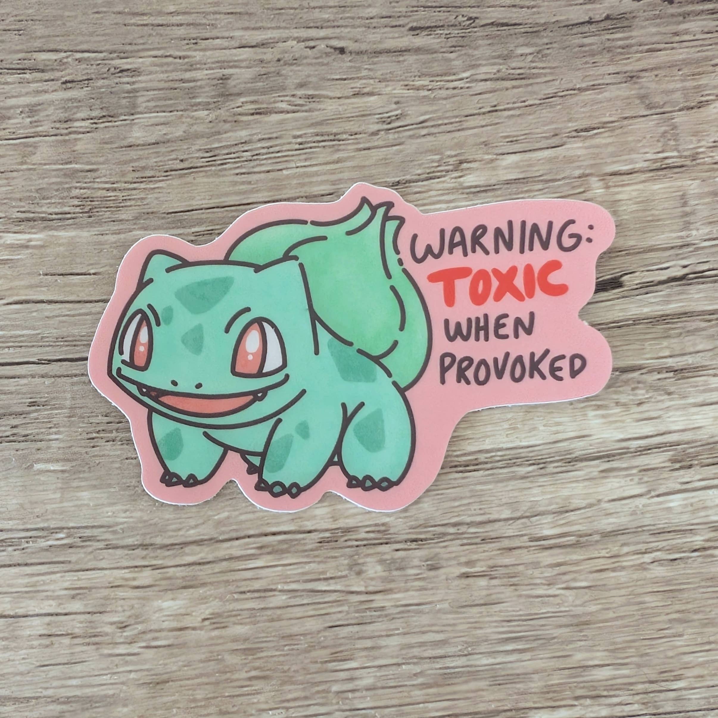 Sadsquatch - Wholesale Sticker - Bulbasaur - Cute Pokemon Nintendo Game Vinyl Sticker