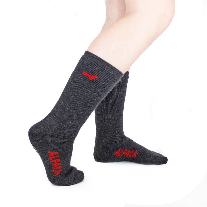 Lanart Alpaca - Wholesale Socks - Unisex - Everest Outdoor Unisex Baby Alpaca Socks: Charcoal5