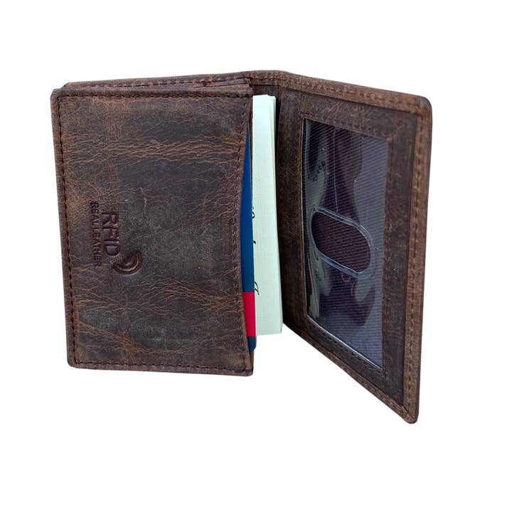 Roma Leathers, Inc. - Wholesale Card Holder - Unisex - 704 RF * cowhide/buffalo leather card holder