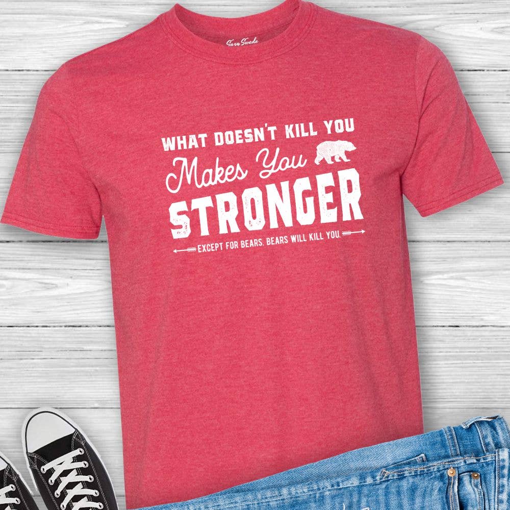 Suzy Swede – wholesale T-shirts med screentryck – Unisex – What Doesn't Kill You Unisex T-shirt | Grit Perseverance Funn6