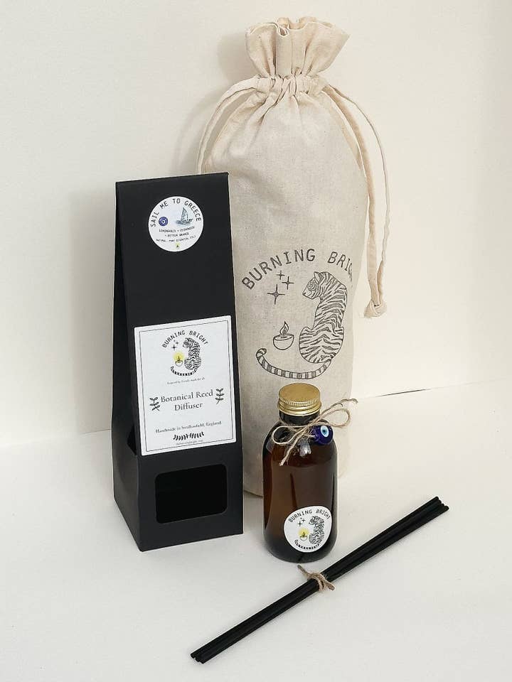 Sail Me To Greece Reed Diffuser for wholesale by Burning Bright