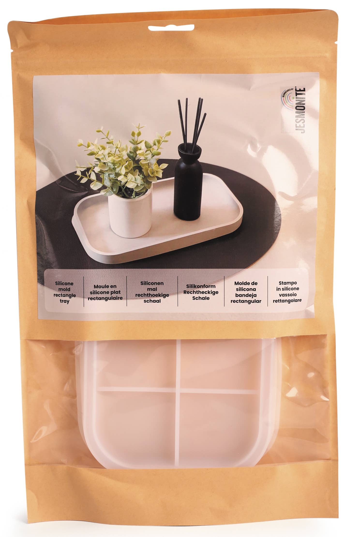 Graine Créative - Wholesale DIY Craft Kit - SILICONE MOLD - JESMONITE rectangular dish5