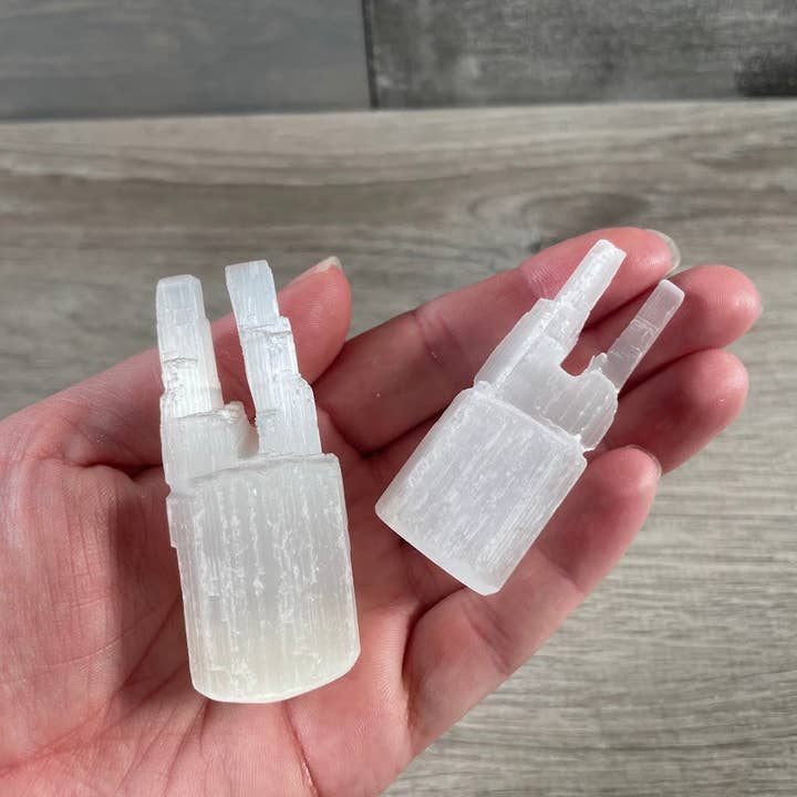 Selenite Obelisk and Tower Crystals for Retailers and Gift Shops for wholesale by Keystone Crystals
