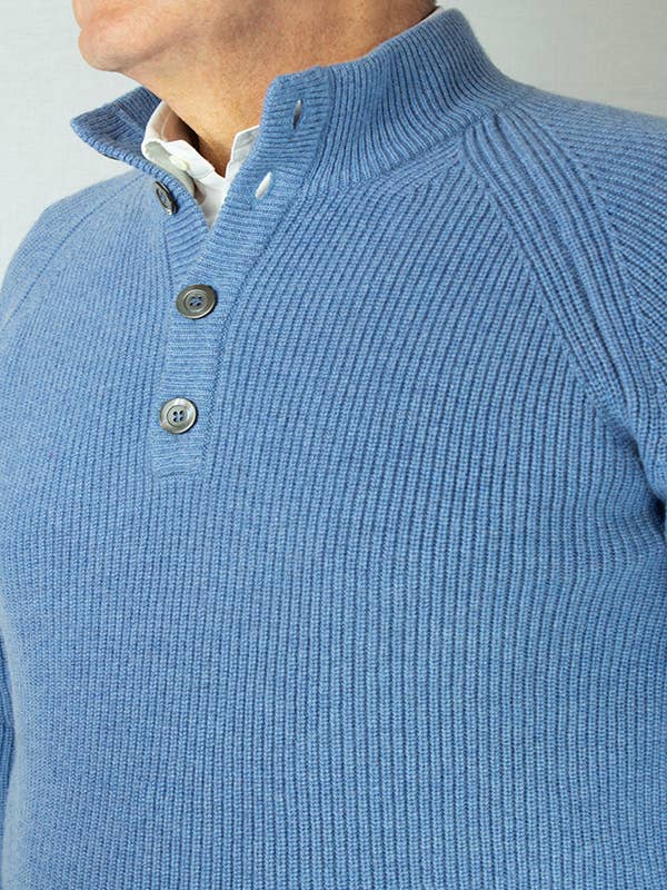 Maglione con collo Lupetto cashmere 100% per la vendita all'ingrosso da parte di Del Santo Cashmere