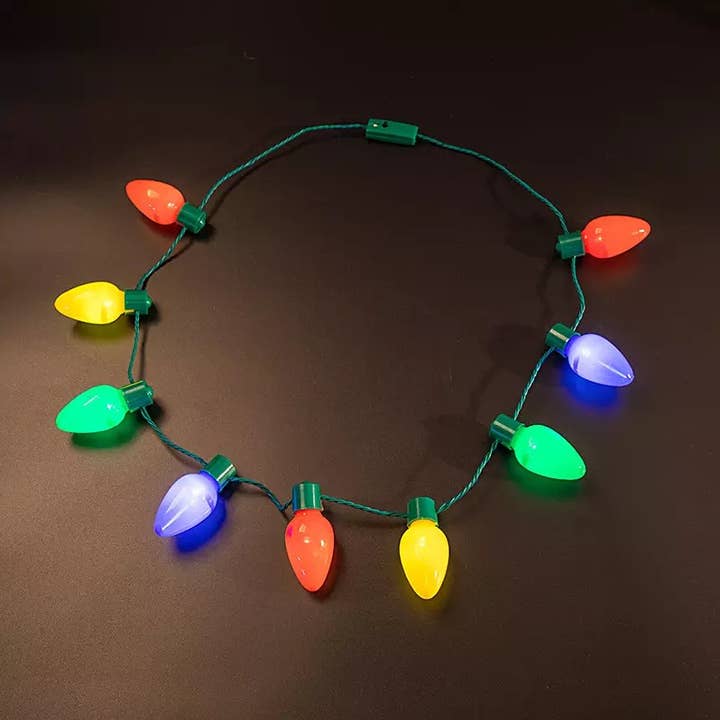 Collier Lumineux de Noël – Accessoire Festif de Fêtes pour la vente par Syrrios Gifts LLC