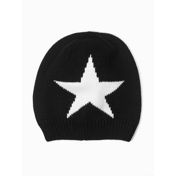 Sarta Accessories – wholesale Mössa - Dam – Skylar Mössa - Svart, Stjärna