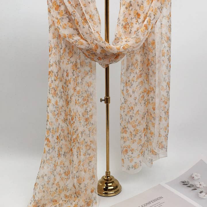 Funkyrel® Atzbranding Limited - Vente Écharpe – femme - Scarvii - Écharpe et Châle à Imprimé Floral1