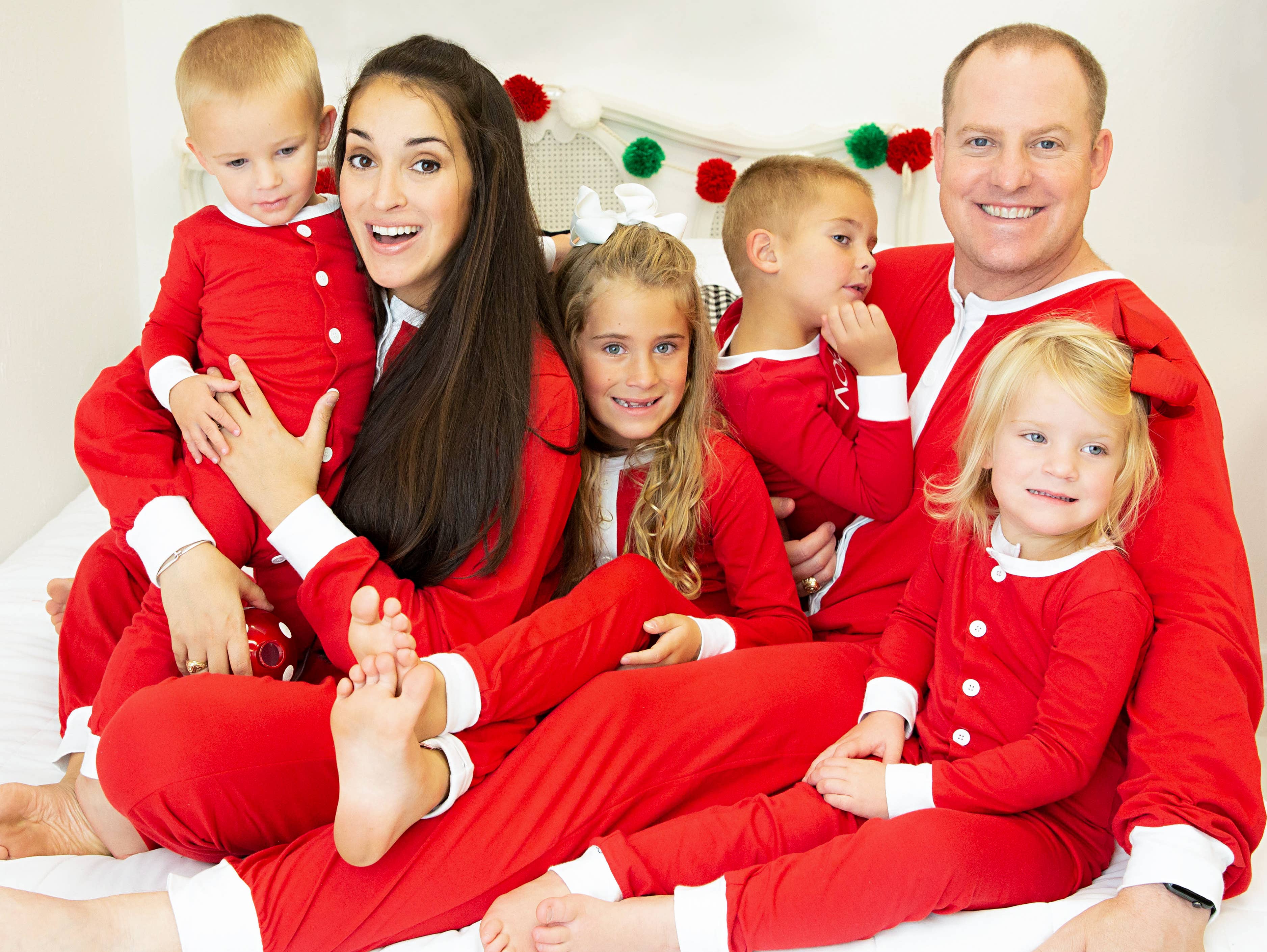 Love That Cotton - Wholesale Sleepwear Set - Kids - Kids Faux Flap Christmas Jammies- Red2