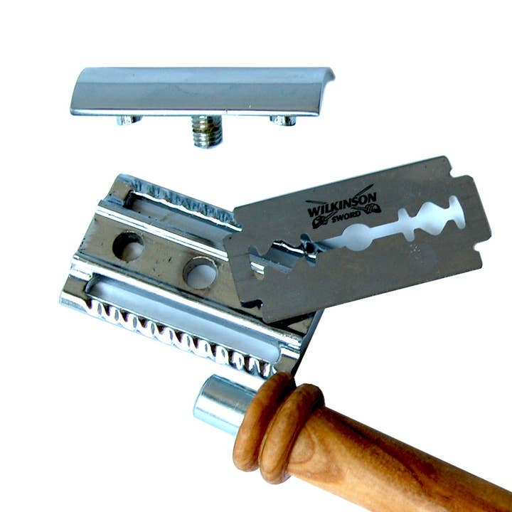 olivenholz-erleben - Wholesale Razor - Men's - Classic Safety Razor with Watzmann Luxury Handle3