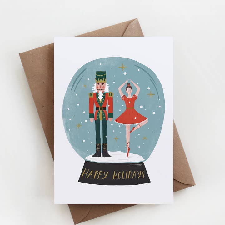 Nøddeknækkeren Globe-kort, Julekort, Nøddeknækkerkort for engroshandel hos Maja Tomljanovic