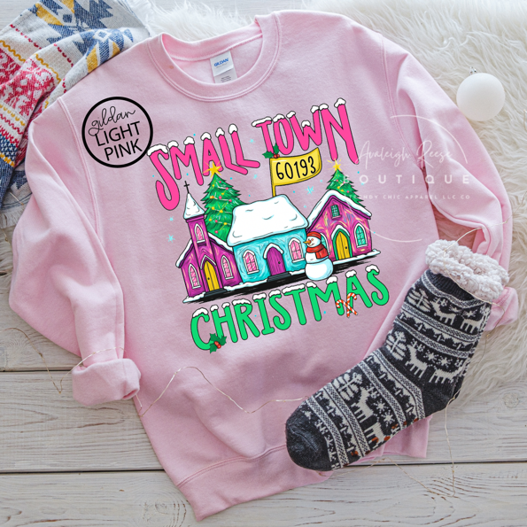 Trendy Chic Apparel LLC - Wholesale Graphic Sweatshirt - Women's - Custom Small Town Christmas Sweatshirts & T-Shirts  2