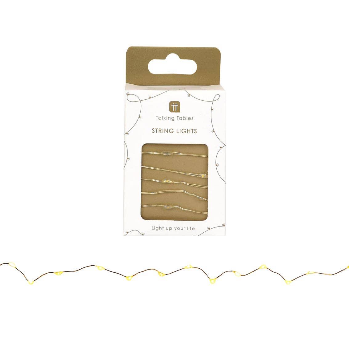 Talking Tables EU – wholesale Ljusslinga – Guld LED-strängljus | 3m | Julbelysning | Nyår3