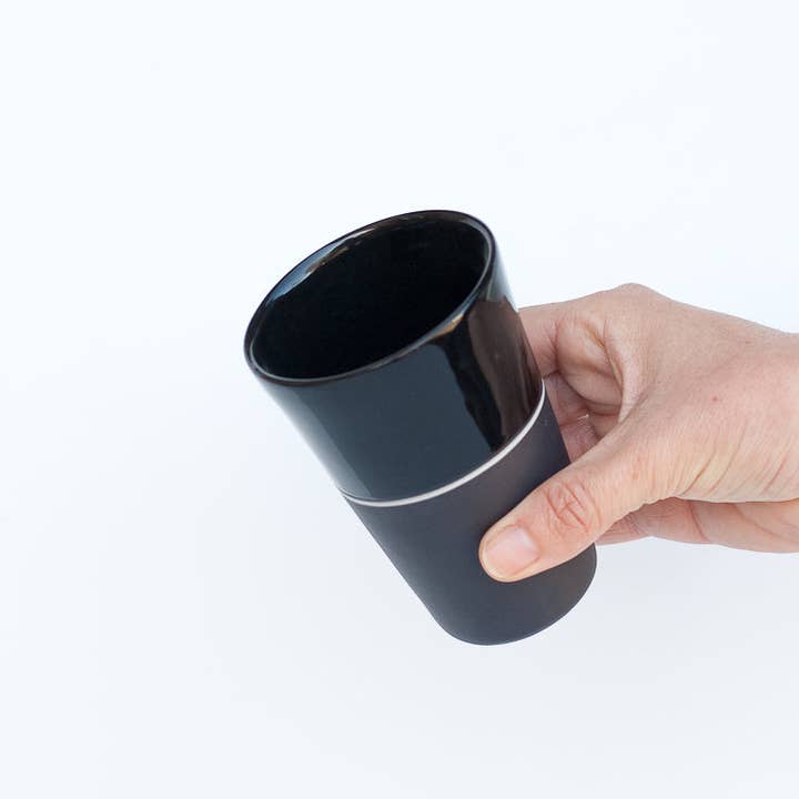 Black Porcelain Tall Beaker Tumbler - 5 Colour Options for wholesale by Sue Ure Maison