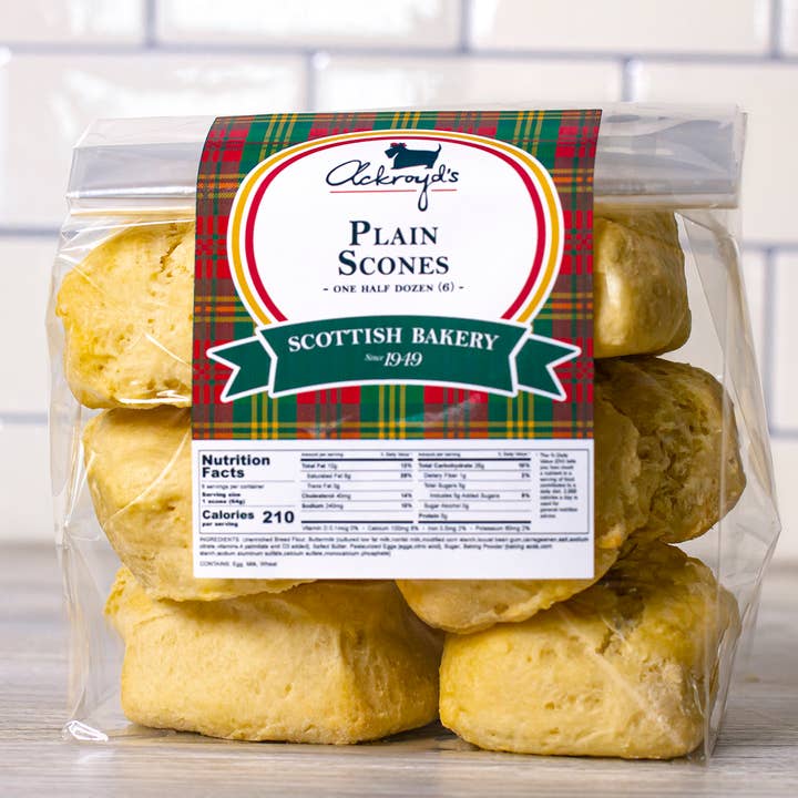 Scones - Plain for wholesale by Ackroyd's Scottish Bakery