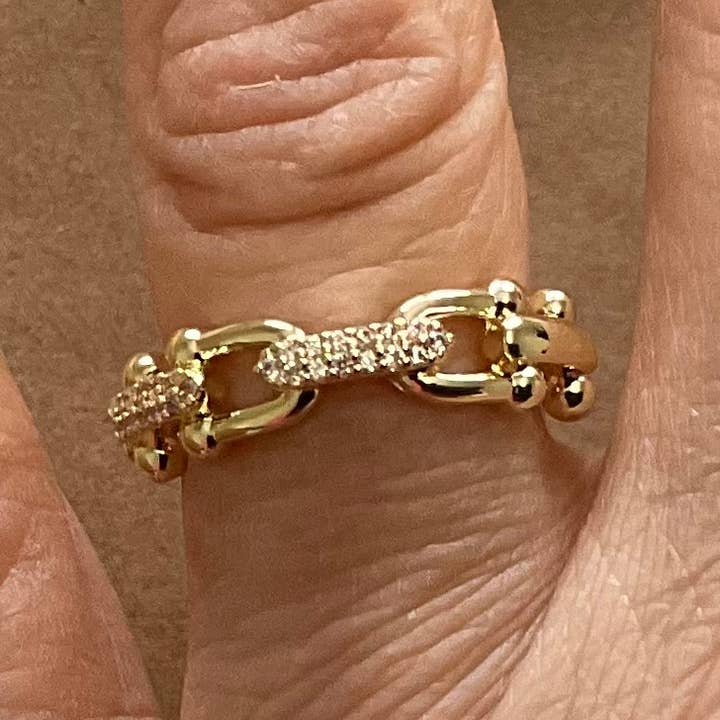 Guld- och kristallänkringen för wholesale av My Best Kept Jewelry