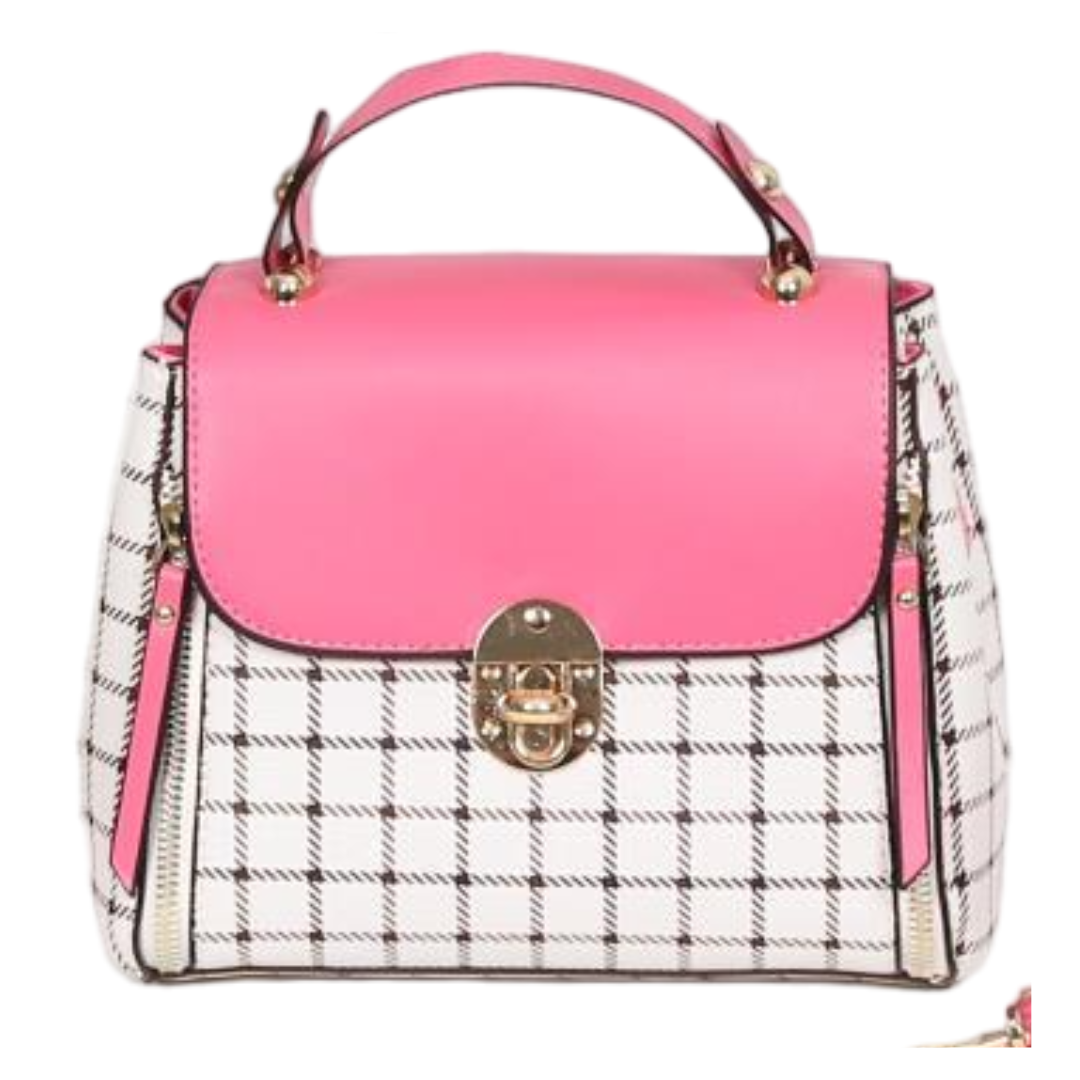 AR New York - Wholesale Crossbody Bag - Women's - 7372 - Plaid Patterned Crossbody Handbag3