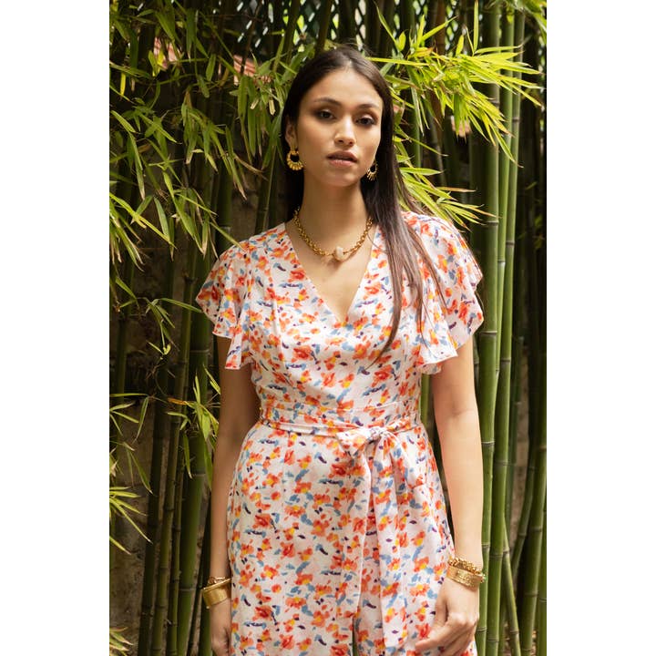 Macacão floral - 4866-2 por atacado de LUCCE