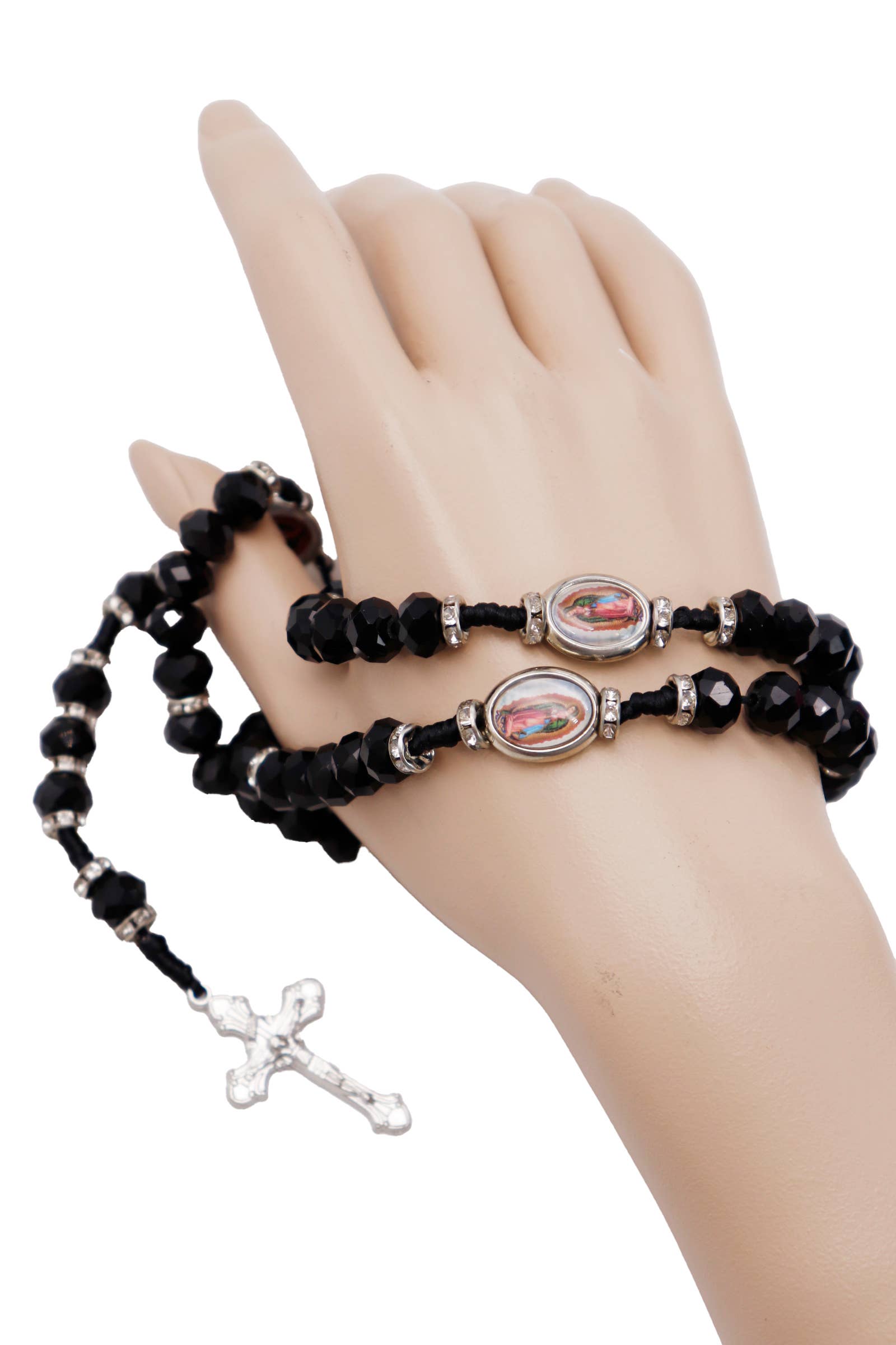 Cap Zone – wholesale Bönehalsband – Cross Ädelsten Bön Pärlor Radband Halsband1