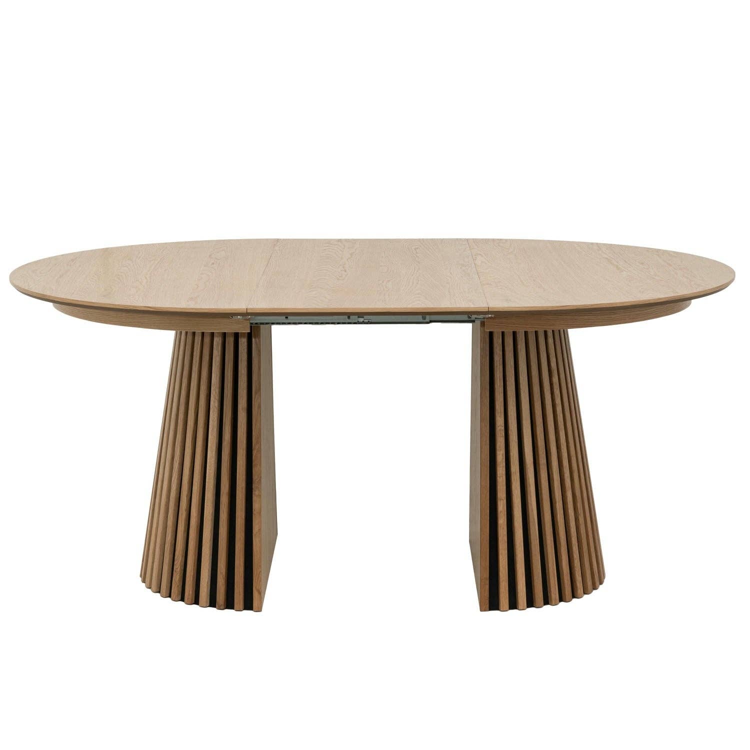 Furnhouse - Wholesale Side Table - Round Extendable Dining Table Svendborg ø120/220 cm - Natural Oak4