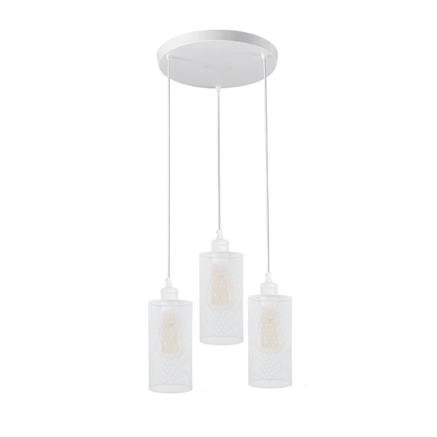 Ledsone – wholesale Chandelier/hanging light – Retro 3 way Round Ceiling Cage Pendant Light E27 Holder~396813