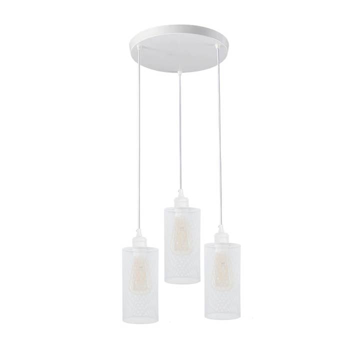 Ledsone – wholesale Chandelier/hanging light – Retro 3 way Round Ceiling Cage Pendant Light E27 Holder~396813