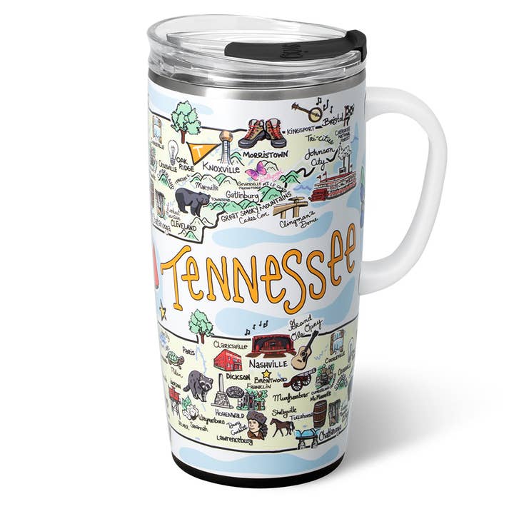 Tennessee Travel Mug (22oz) for wholesale by Swig Life